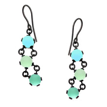 Load image into Gallery viewer, Three Color Maille Chain Earrings
