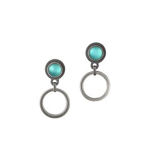 Pebble and Ring Earrings